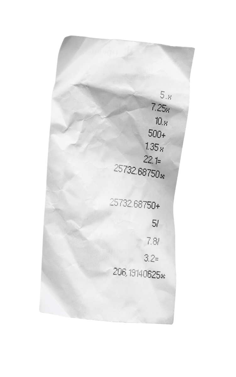 Fake Receipt preview for decoration