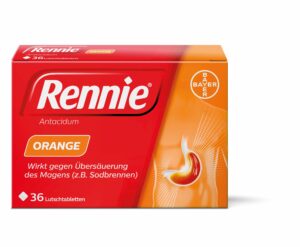Rennie® Antacidum Orange-Lutschtabletten, 36 Stk.