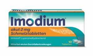 Imodium akut Schmelztabletten 2mg, 10 Stk.