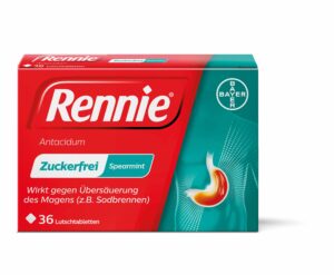 Rennie® Antacidum Spearmint-Lutschtabletten, 36 Stk.