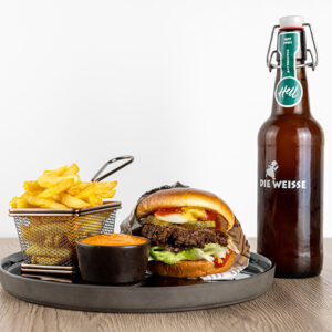 VIP Burger Combo inkl. Beilage und Getränk