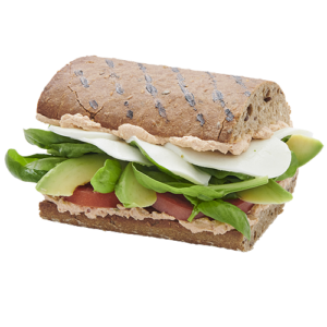 Avocado Mozzarella Sandwich (vegetarisch)