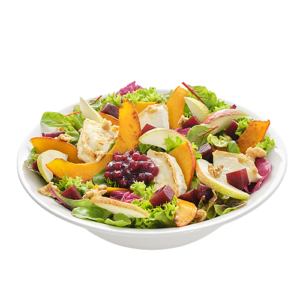 Kürbis-Ziegenkäse-Salat