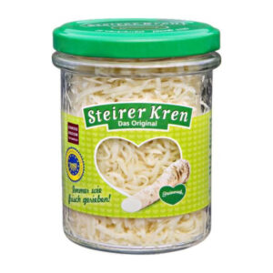 Steirer Kren geriebener Kren im Glas