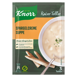 Knorr Kaiser Teller Spargelcreme Suppe