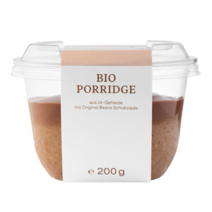 BIO PORRIDGE AUS UR-GETREIDE MIT SCHOKOLADE