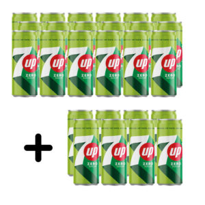 Seven Up Lemon Zero Dose 16+8 Gratis