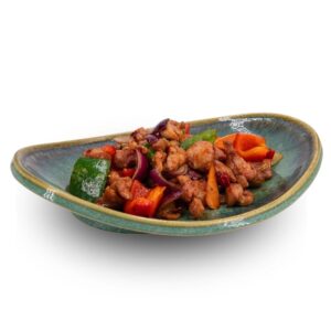 W55 - Gebratenes Hühnerfleisch mit Chili (scharf)