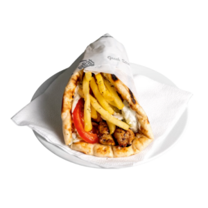 Pita Souvlaki vom Huhn