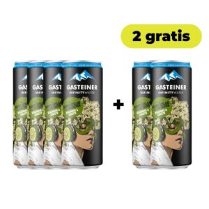 Gasteiner Holunder Limette Dose 4+2 gratis