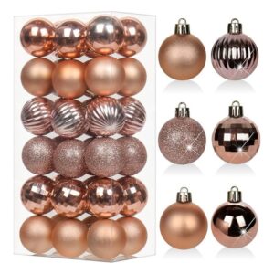 Christbaumkugeln Set 4cm Rosegold