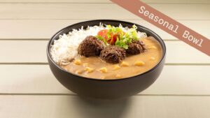 COZY MARONI CURRY with BIO BEEF BALLS