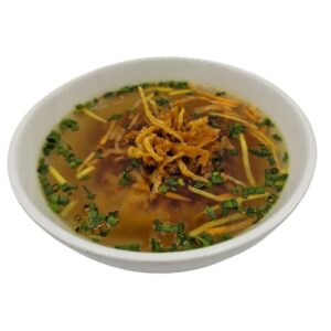 Kräftige Rindsuppe mit Kaspressknödel