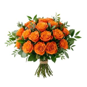 Oranger Rosenstrauß