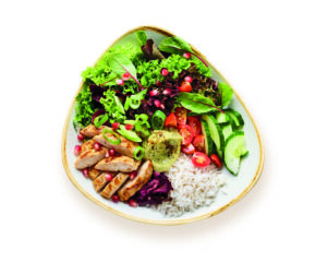 Kebab Bowl mit planted.chicken