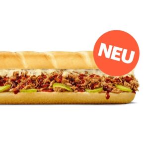 Plant BBQ Pulled Pork Sub 15 cm