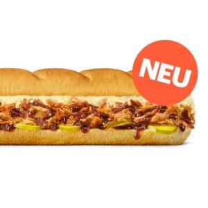 BBQ Pulled Pork Sub 15 cm