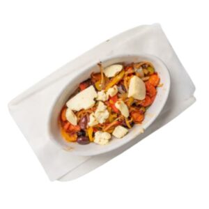 Schafskäse im Pizzaofen gebraten