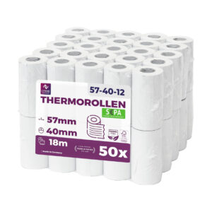 Ec-Cash Thermorollen 57mm x 18m x 12mm (50 Rollen)