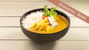 SWEET & SPICY MANGO CURRY with PULLED BIO CHICKEN