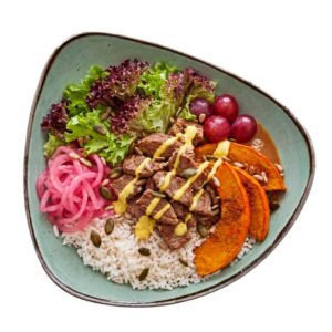 Pumpkin Spice Bowl mit Beef
