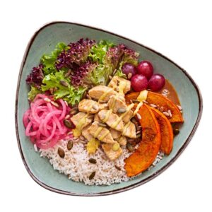 Pumpkin Spice Bowl mit Chicken